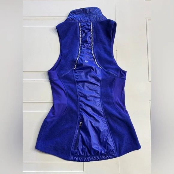 Lululemon Gust Buster Blue Running Sleeveless Jacket Vest Blue Size XS/S - Picture 5 of 7